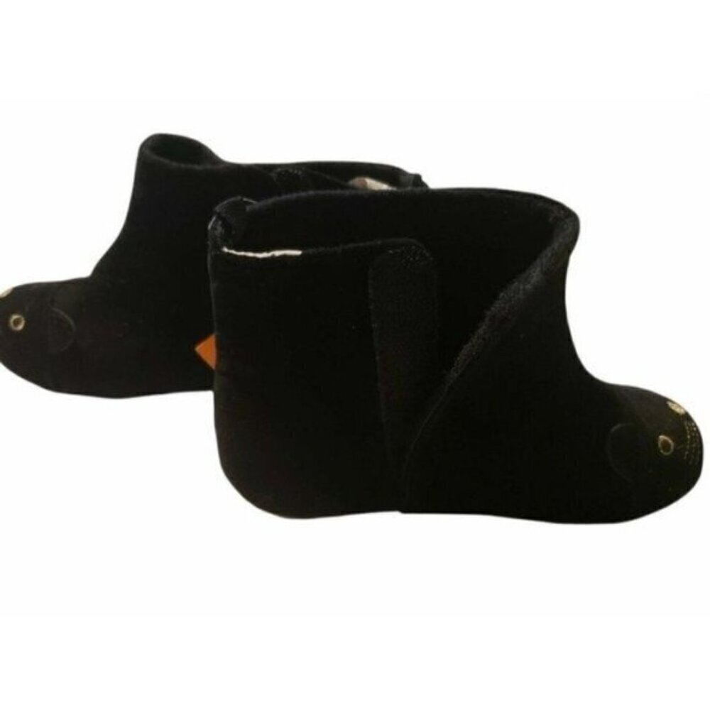 Gymboree sz 7 Toddler Girl Velvety black kitty cat boots New Right Meow - Picture 4 of 7
